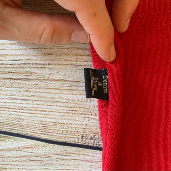 Denim & Blues | Girls Red Sleeveless Hoodie - Picture 6 of 11